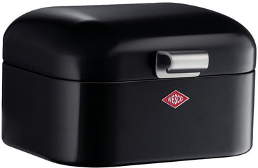 Wesco mini grandy broodtrommel | 2 liter - maat s | metaal - zwart | brooddoos