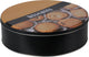 Excellent houseware koektrommel voorraadblik biscuits - metaal - zwart bruin - 22 x 6.5 cm