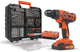 Powerplus accuboormachine powdp15300 - schroefboormachine op batterij van 20 v voor hout en metaal - incl. batterij, lader en koffer