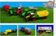 Kids globe tractor met aanhanger licht geluid 1:32