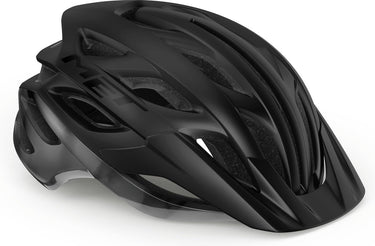 Met veleno fietshelm mannen vrouwen – fietshelm mountainbike volwassenen – elektrische fiets – stadsfiets – maat l (58-61cm) – black matt glossy (zwart)