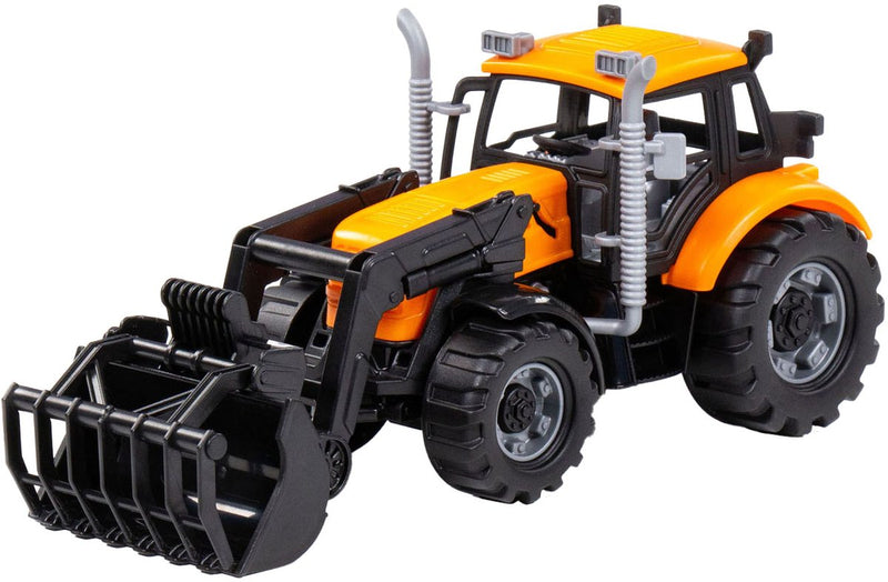 Afbeelding laden in galerijviewer, Cavallino tractor met lader geel, schaal 1:32
