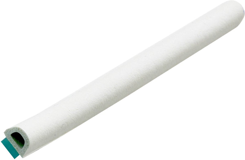 Afbeelding laden in galerijviewer, Ellen tochtband - wit - kunststof - - d-profiel 8 x 6 mm x 7.5 m wit
