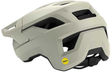 Met shelter mips fietshelm – fietshelm mannen vrouwen – mtb helm volwassenen – mountainbike – maat m (56-58 cm) – off white (wit)