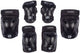 Nijdam skate beschermset - volwassenen - ink shield - zwart- maat m