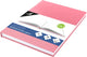 Kangaro dummyboek - a5 - pastel roze - 160 blanco pagina's - hard cover - schetsblok - k-5353