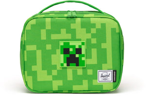 Herschel thermische zak minecraft pop quiz lunch box little creeper groen