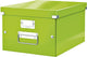 Leitz wow click store middelgrote kartonnen opbergdoos - 85% gerecycled karton - 28.1 x 37 cm (bxd) - voor a4 formaten - ideaal voor kantoor en thuiswerken - groen