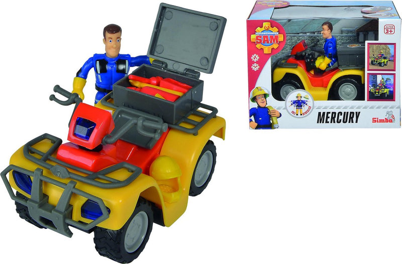 Afbeelding laden in galerijviewer, Simba brandweerman sam speelgoed quad met figuur - actievoertuig.
