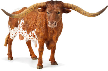 Collecta figurine - texas longhorn stier - (xl) - boerderijdieren - handgeschilderd - miniatuur