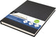 Kangaro - dummyboek - a5 - zwart - 160 blanco pagina's - hard linnen cover - k-5306