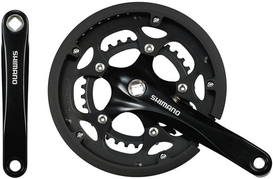 Shimano claris fc-rs200 crankstel 50 34t – 2x8-speed – 175 mm – vierkante as – zwart