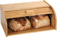 Kesper broodtrommel met rolluik - fsc® bamboe houten brooddoos met schuifdeksel - broodtrommel - brood bewaren en vers houden