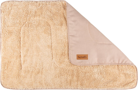 Scruffs cosy - zachte hondendeken - tweezijdig te gebruiken met heerlijk zachte binnenvoering - 110 x 75cm - desert sand