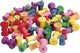 Colorations houten klossen speelgoed set - 50 stuks knutselplezier.