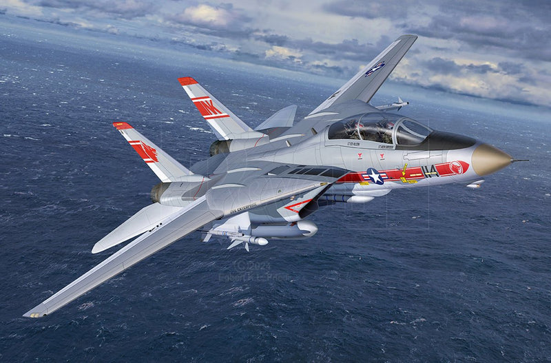 Afbeelding laden in galerijviewer, Revell modelbouwpakket vliegtuigen - 03782 grumman f-14a tomcat - straaljager plastic - 1:144 - modelbouw
