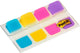 Post-it ® index strong, draagbare set, turkoois, geel, roze, paars, 15,8 x 38,1 mm, 10 tabs kleur, 4 kleuren dispenser
