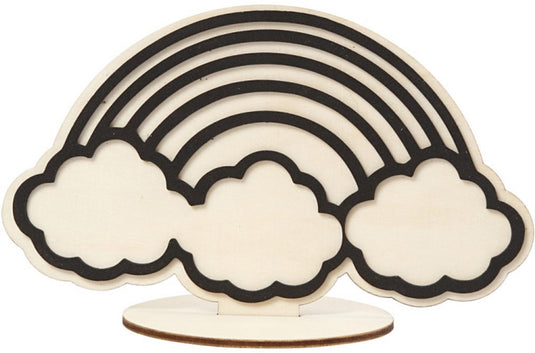 Creativ company cc houten figuur regenboog 10,5 cm