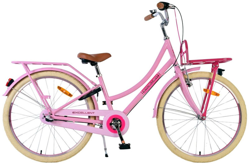Afbeelding laden in galerijviewer, Volare Excellent Kinderfiets - Meisjes - 24 inch - Roze - 3 Versnellingen
