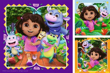 Ravensburger kinderpuzzle 3x49 teile - dora the explorer