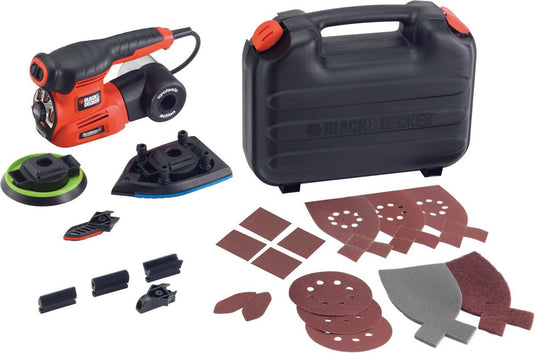 Black+decker autoselect 4 in 1 multischuurmachine + 19 accessoires - ka280k-qs
