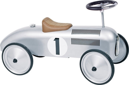 Goki retro loopauto zilver