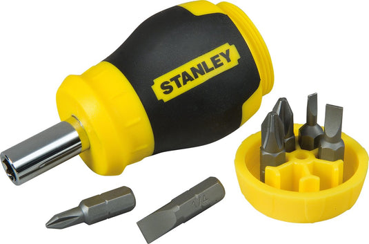 Stanley multibit stubby schroevendraaier