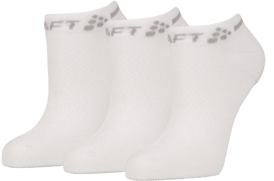 Craft active shaftless sock 3-pack unisex sportsokken - wit