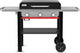 Weber slate plancha - 71 cm bakplaat - gasbarbecue - 3 branders - zwart - 2 robuuste wielen - 2 inklapbare zijtafels - 2 gereedschapshaken - deksel voor bescherming - bereikt tot 260 °c - porselein geëmailleerde bakplaat met anti-aanbaklaag