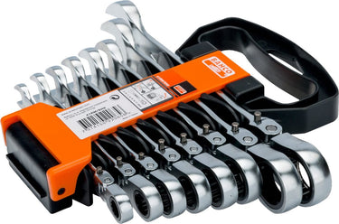 Bahco 1rm sh12 steek-ringratelsleutel sleutelbreedte (metrisch) 8 - 19 mm