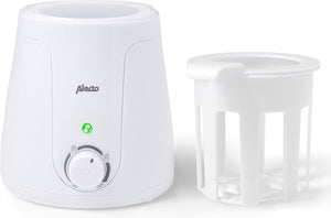 Alecto bw-70 - flessenwarmer geschikt voor ieder flesje en potje - snel en gemakkelijk in gebruik - wit