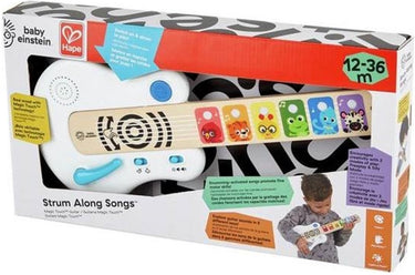 Hape baby einstein x touch gitaar magische melodieen - houten muziekinstrument voor baby en peuter vanaf 12 maanden
