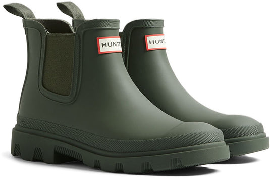 Hunter unisex downpour chelsea dark olive - maat 37