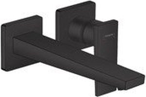 Hansgrohe metropol ééngreeps wastafelmengkraan afbouwdeel met voorsprong 225 mm en afvoerplug mat zwart