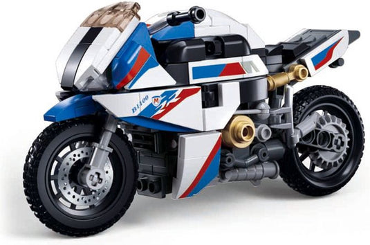 Sluban modelbricks racemotor 1000rr bouwspeelgoed – constructiespeelgoed motor modelbouw – bouwdoos met 242 bouwstenen – m38-b1129 – vanaf 10 jaar
