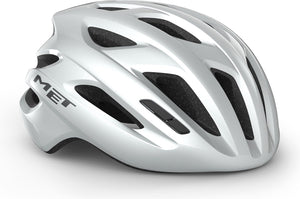 Met idolo fietshelm mannen vrouwen – race fietshelm volwassenen - maat m l (52-59cm) - white glossy
