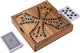Longfield toc spel 4 spelers – houten bordspel – klassiek strategiespel – gezelschapsspel voor 2 tot 4 spelers – reisvriendelijk bordspel – engelhart