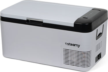 Steamy -e single zone elektrische compressor koelbox - 20 liter - 12v en 230v - voor auto en camping - wit