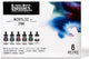 Liquitex 3699355 professional acrylic ink set – muted collection + titanium white 6×30 ml – hooggepigmenteerde, waterbestendige acrylinkt