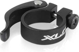 Xlc pc-l06 zadelbuisklem - ergo - aluminium - snelspanner - 34.9mm - zwart