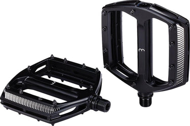 Bbb cycling fietspedalen mountainbike - aluminium - geschikt voor e-bike - anti slip pedalen mtb - flat pedals - fiets trappers - coolride zwart - bpd-36