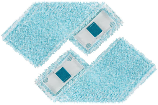 Leifheit clean twist powerclean vloerwisser overtrek - klittenband - 33 cm - super soft - 2 stuks