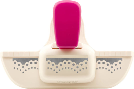 Vaessen creative pons - randpons kanten rand - 1,5 x 4,3 cm - ivoor