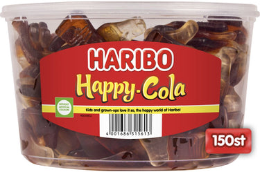 Haribo happy cola - snoep in colasmaak - 150 stuks silo