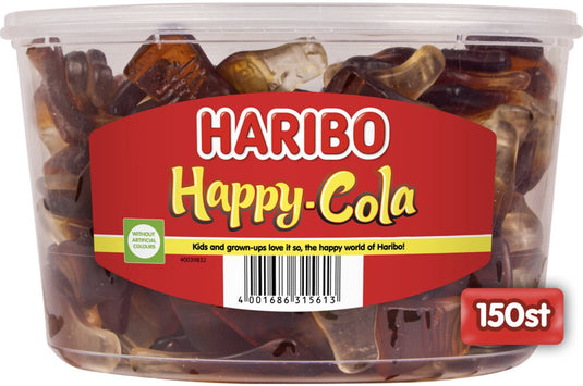 Haribo happy cola - snoep in colasmaak - 150 stuks silo