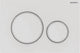 Geberit sigma20 bedieningsplaat - 2-toets spoeling - rond - mat wit