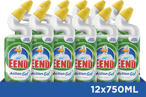 Wc-eend toiletreiniger action gel pine forest