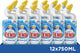 Wc-eend wc eend toiletreiniger marine wave - 12 x 750 ml - voordeelverpakking