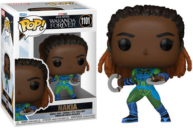 Marvel funko black panther verzamelfiguur pop! wakanda forever nakia 9 cm multicolours