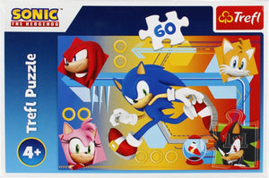 Trefl puzzel - sonic the hedgehog - 60 stukjes - kleurrijke legpuzzel.
